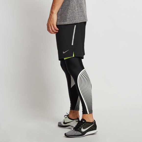 Nike Pro Stride Dri-Fit Mens Small Running Gym Shorts Drawstring Lined Pockets - Picture 2 of 11